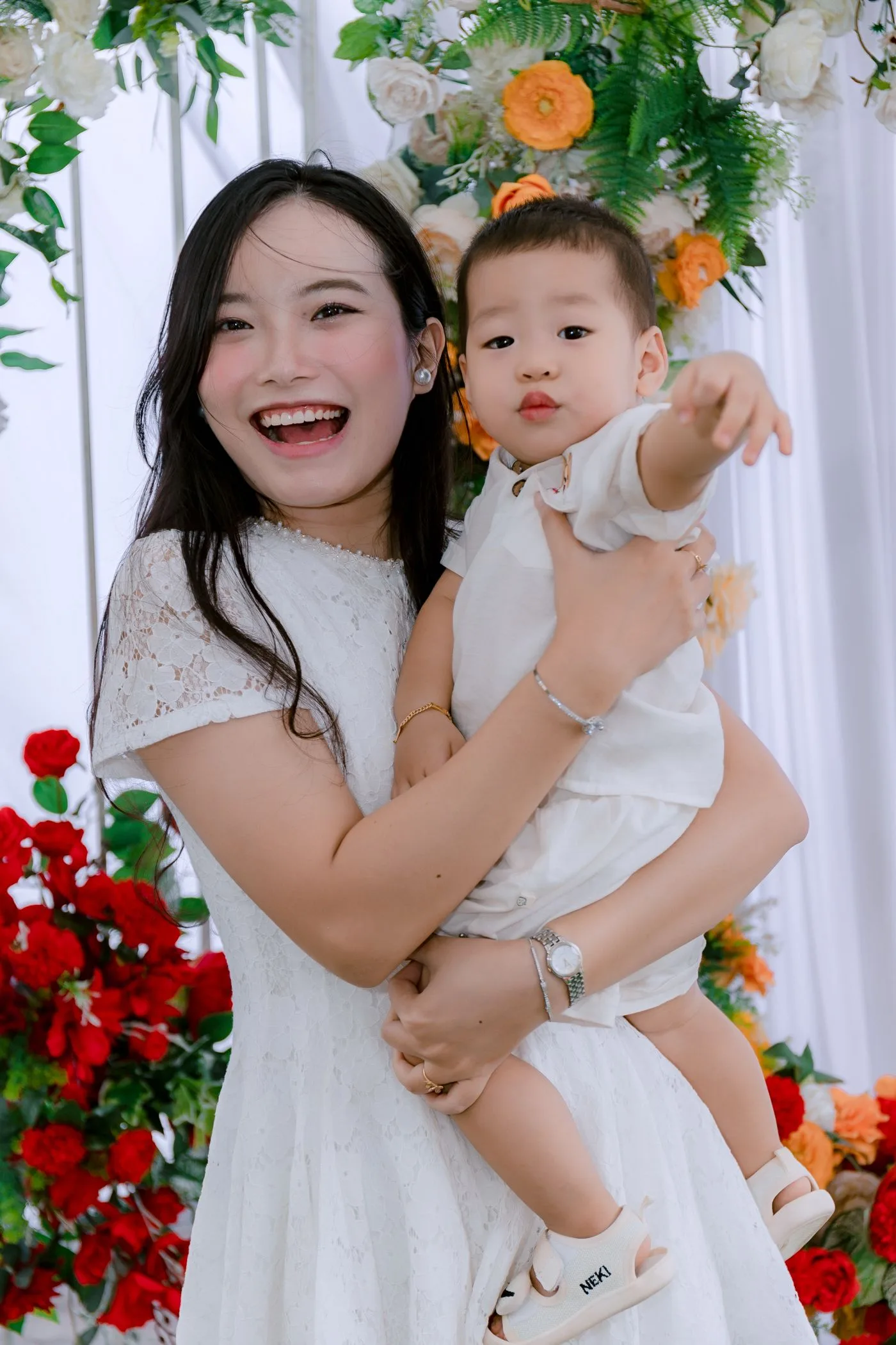 Chụp ảnh gia đình, em bé